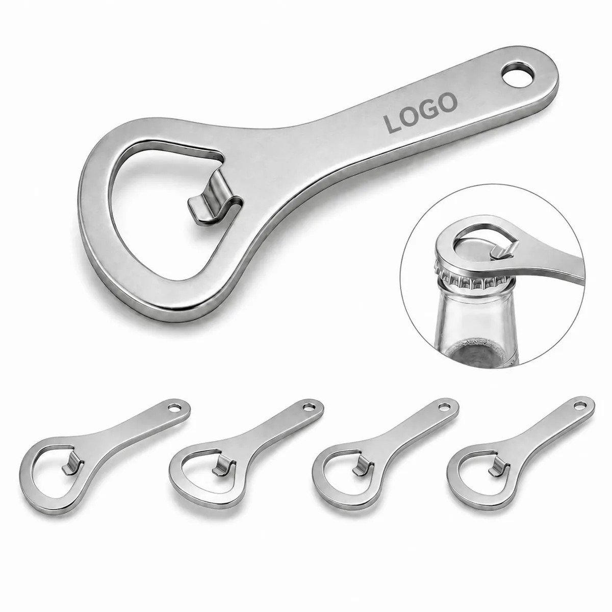 Zinc Plated Multi-Function Bottle Opener for Beer and Soda