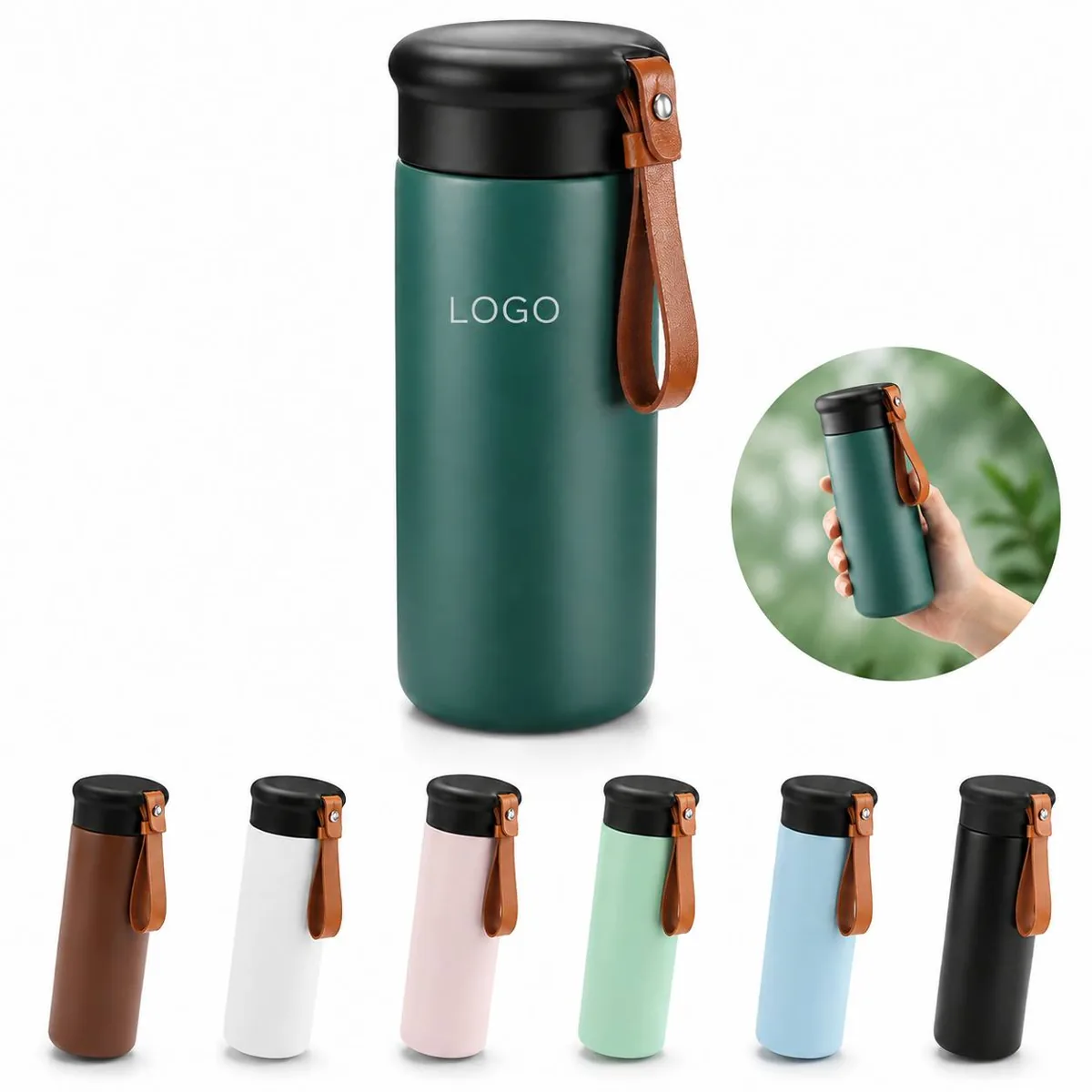 16 oz Double Wall Stainless Steel Insulated Water Bottle