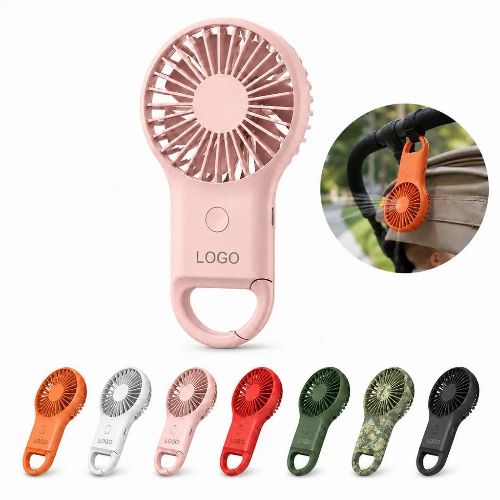 Rechargeable Portable Mini Fan with 7-Color Light and More