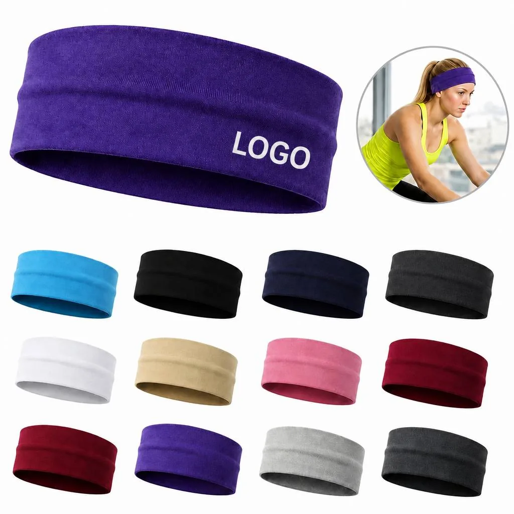 Moisture-Wicking Non-Slip Stretch Sports Headbands for Everyday Use