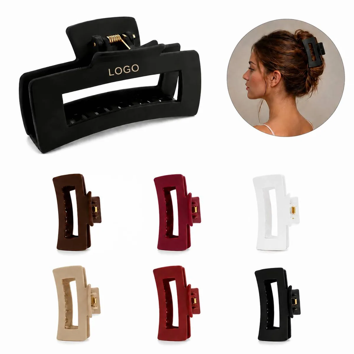 Soft Silicone Hair Clip for Women, Non-Slip Gentle Hold