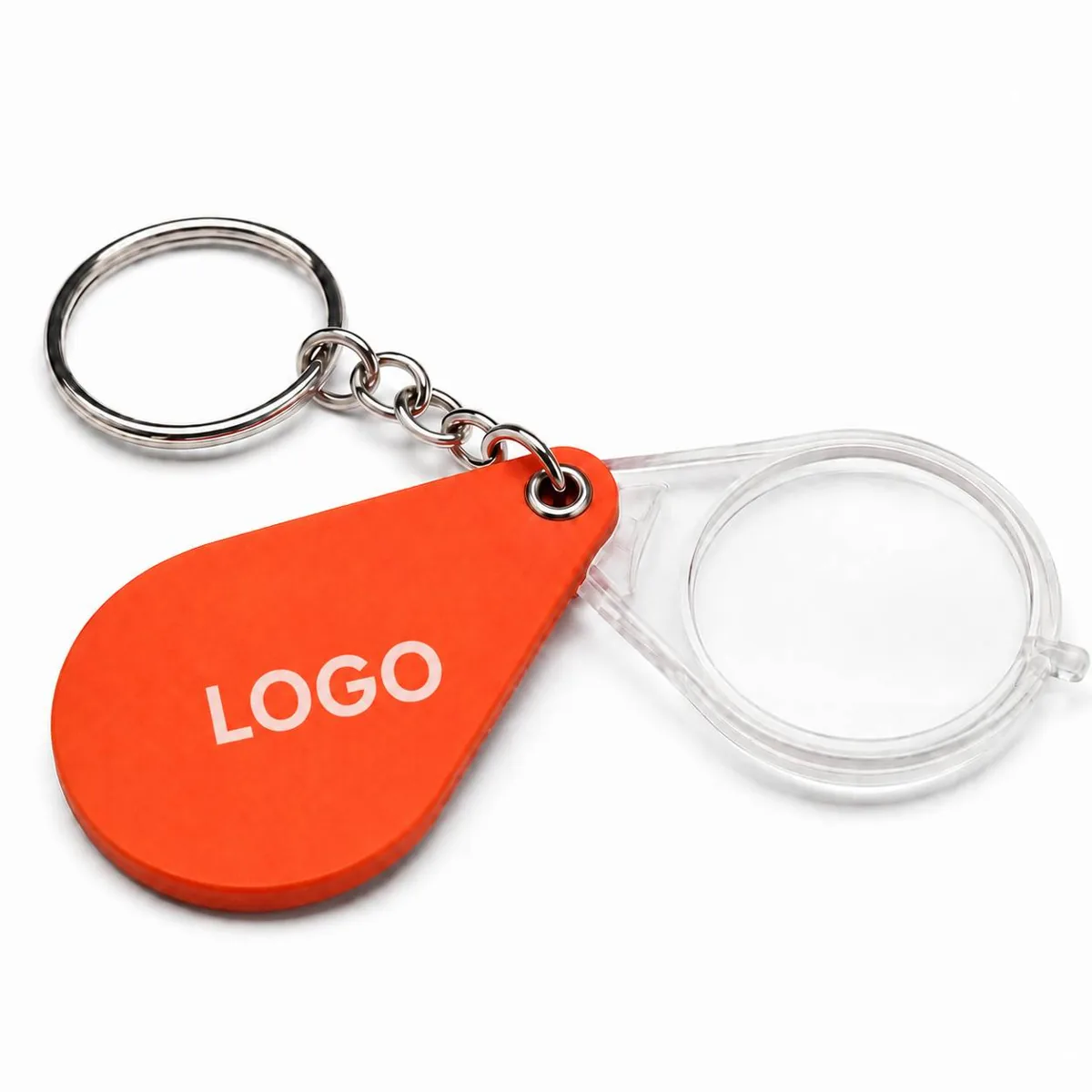 Foldable Magnifier Keychain for Reading Fine Print On-the-Go