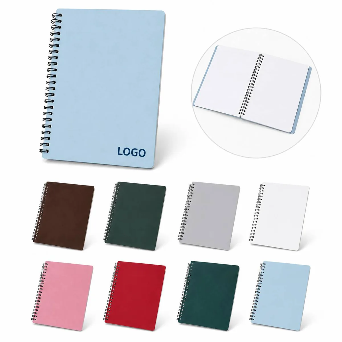 Eco Acid-Free A5 Spiral Notebook, 160 Pages, Lies Flat