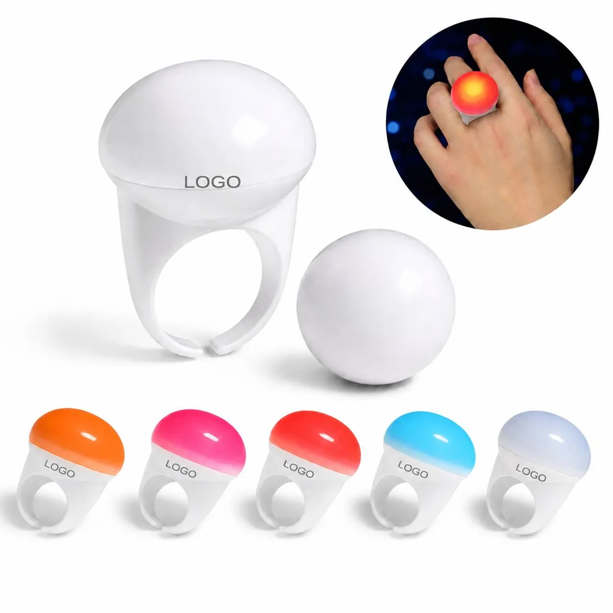 LED Finger Ring Light with Hands-Free Bright Illumination