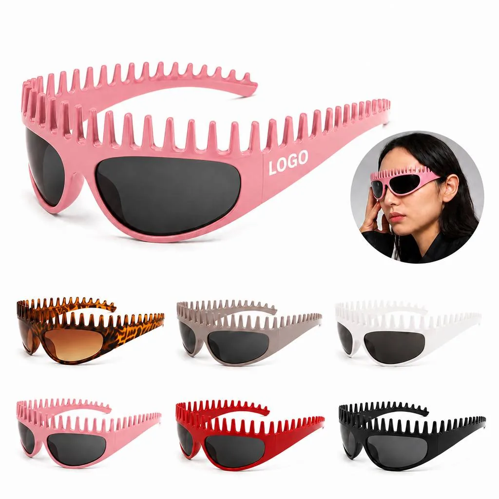 Retro UV400 Sunglasses Comb-Tooth Frame Casual Eye