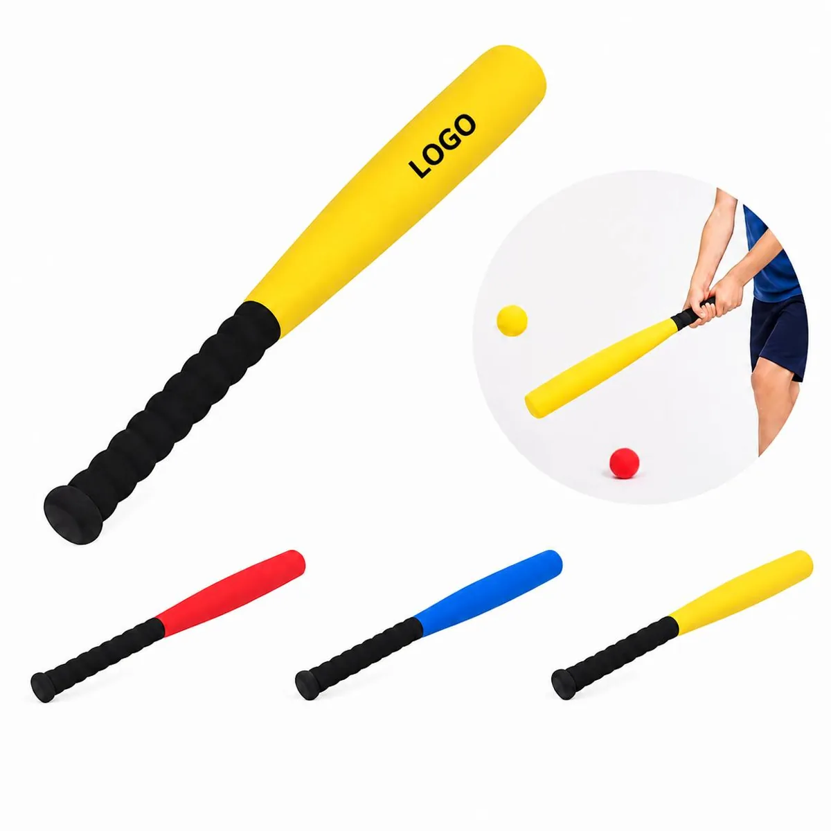 EVA Kids Baseball Bat Set, 25-Inch Soft Foam Training Bat