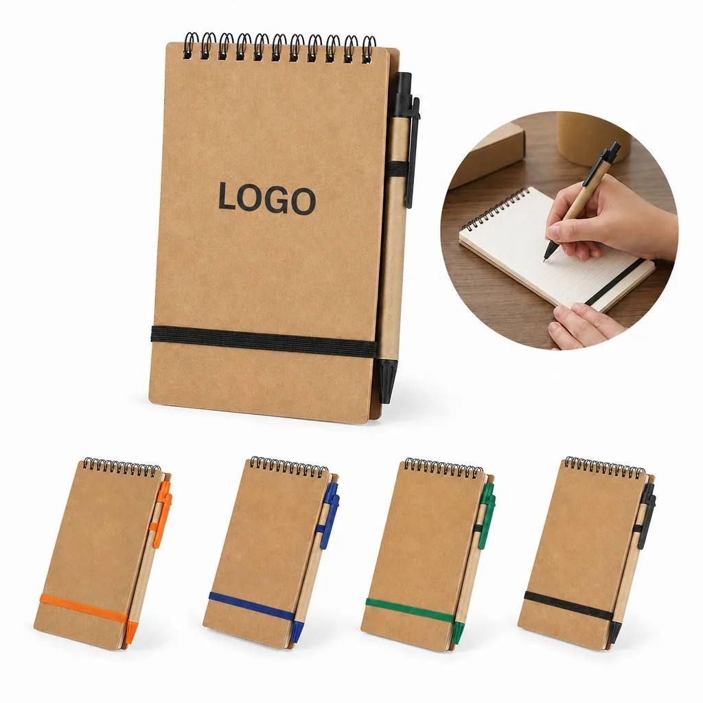 Compact Spiral Notepads with Pens, Pocket-Size for Everyday Use