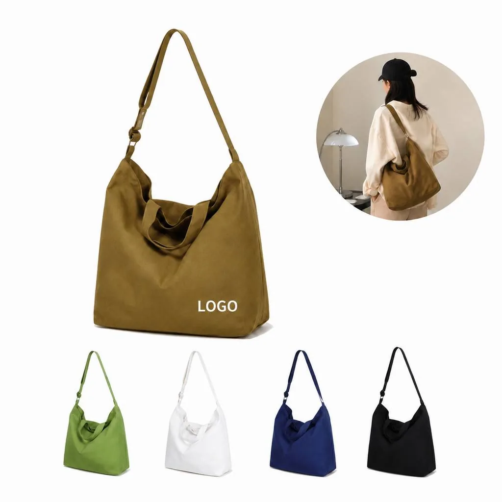 Eco-Friendly Cotton Canvas Tote Bag with Reinforced Handles