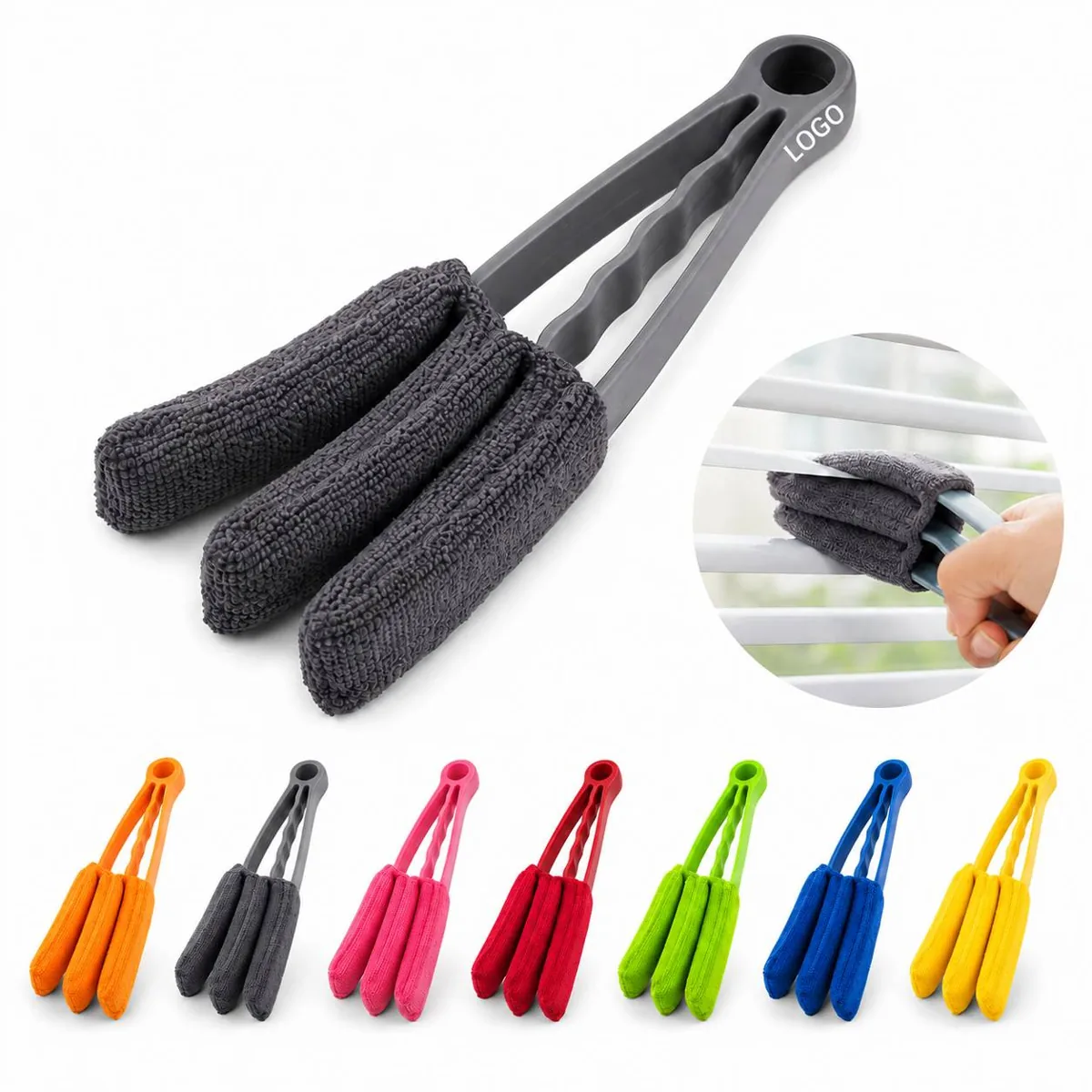 Blind Duster Multi-Slat Cleaner with Microfiber Bristles