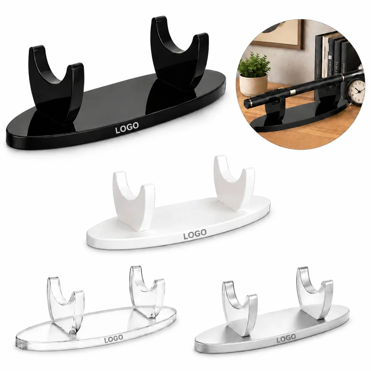 Eco Acrylic Pen Rack Transparent Multi-Tier Organizer for Everyday Use