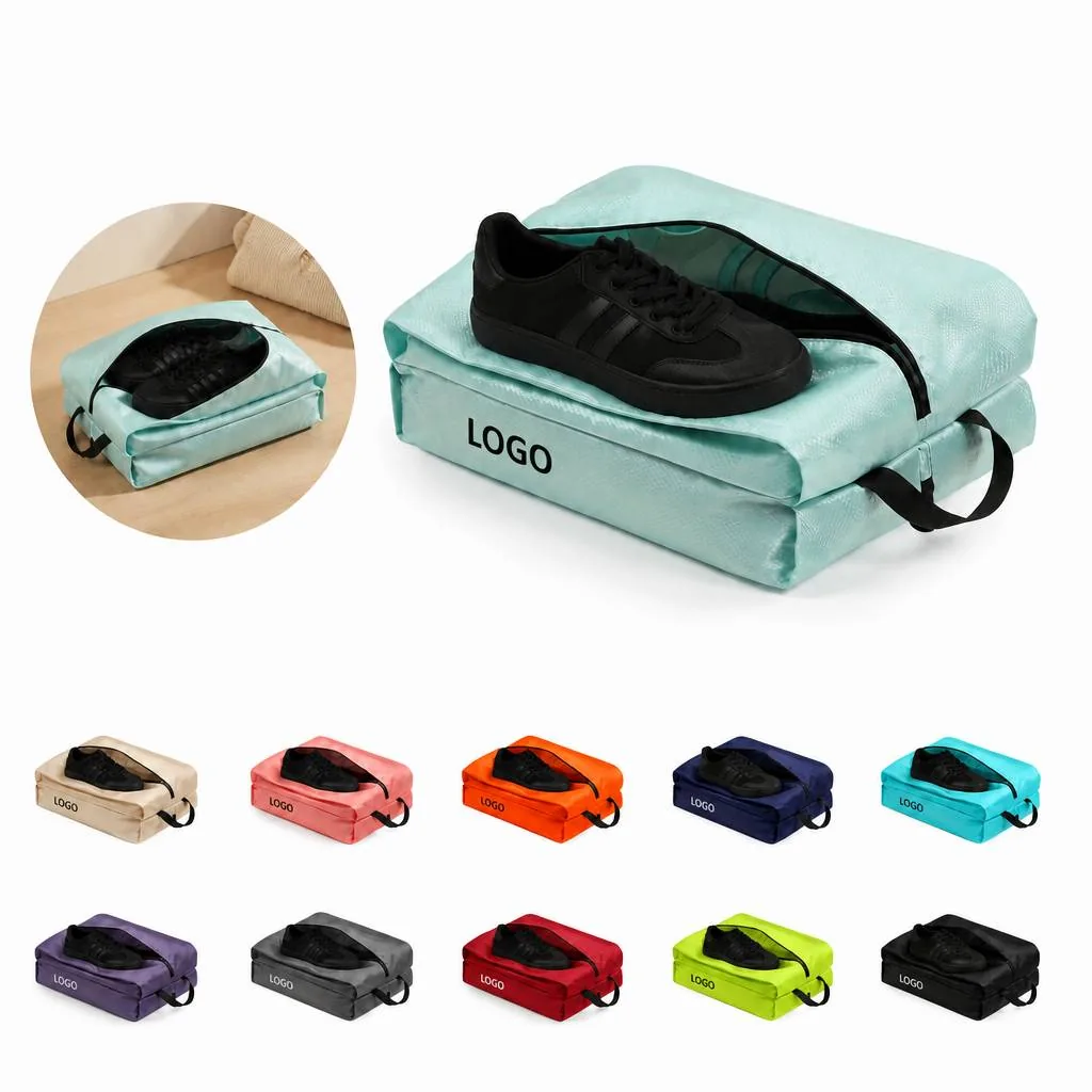 Waterproof Double-Sided Travel Shoe Bag for Two Pairs