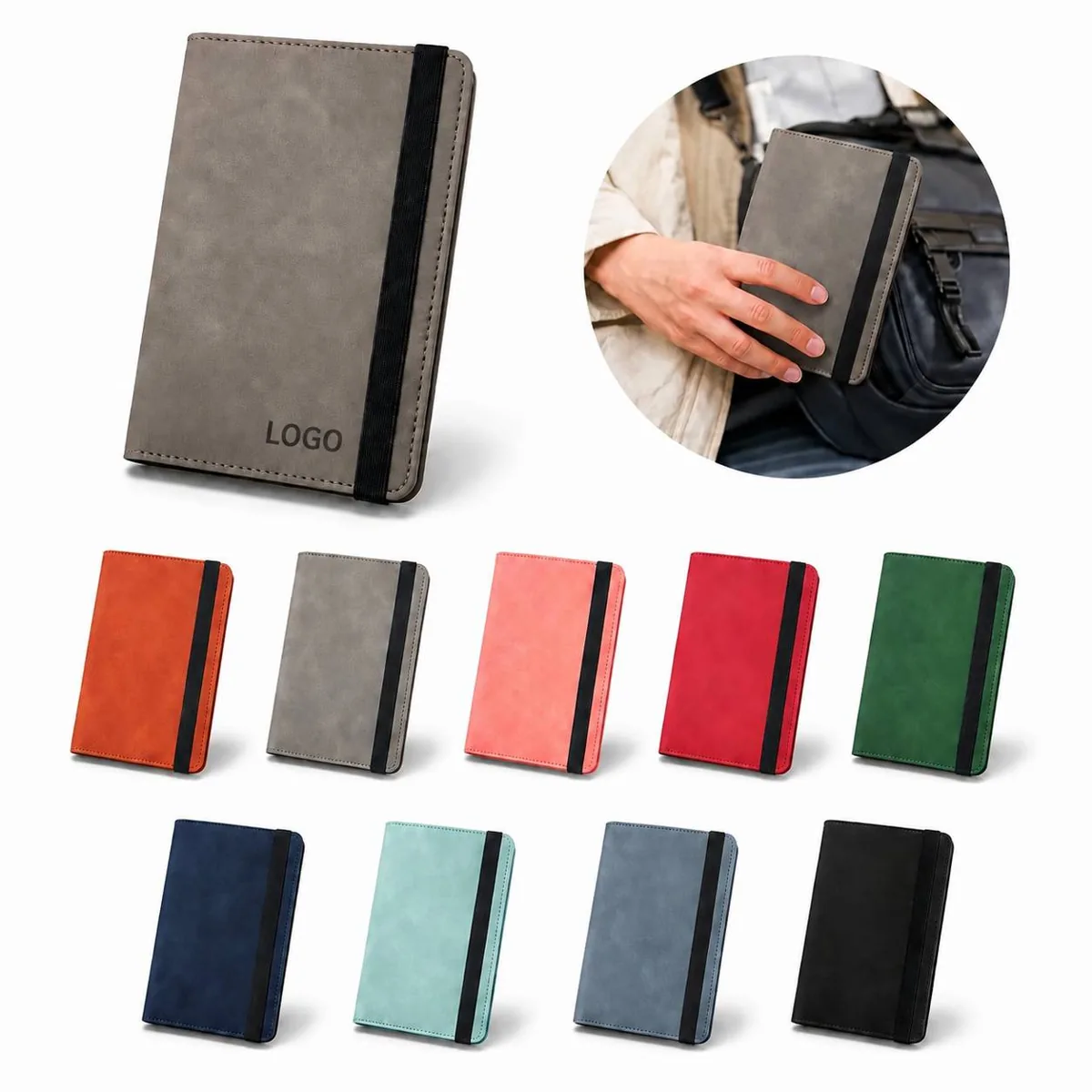 Anti-RFID Passport Holder Cover Case with RFID Blocking