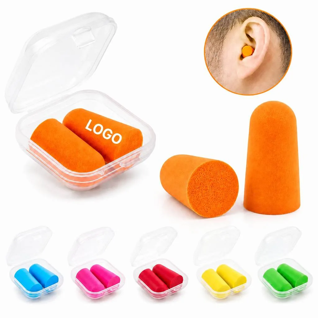 Soft Foam Earplugs for Noise Reduction, Comfortable Sleep &