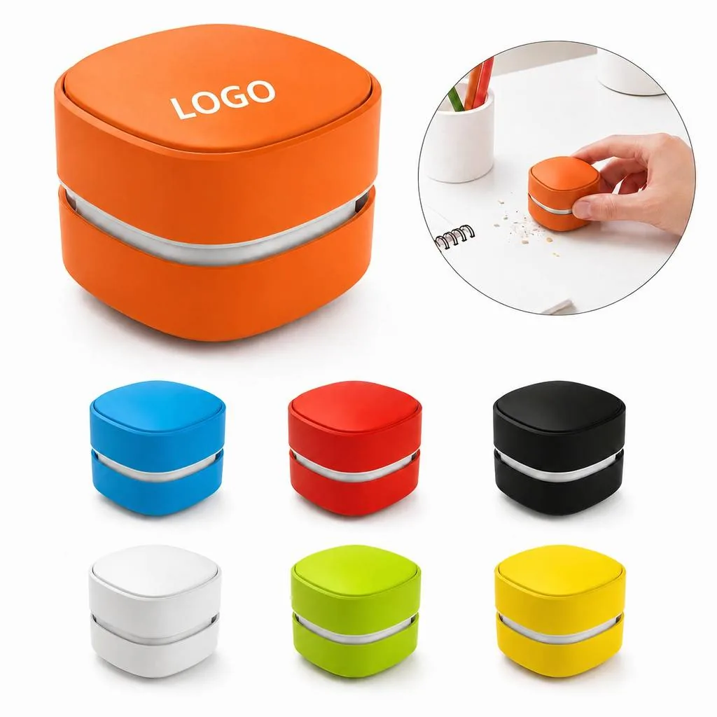 Mini Handheld Desk Vacuum with Brush for Keyboard and More