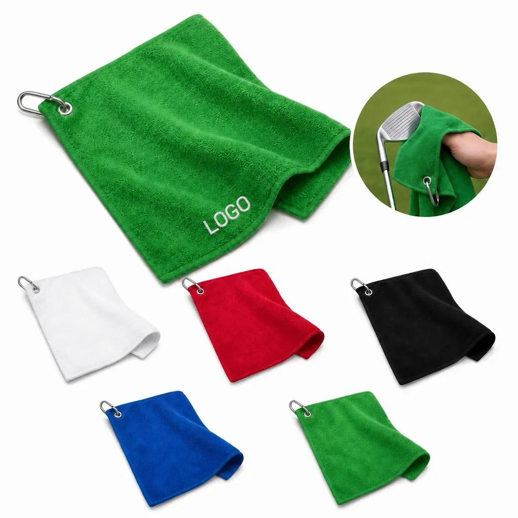 Super Absorbent Microfiber Golf Towel for Clubs & Hands