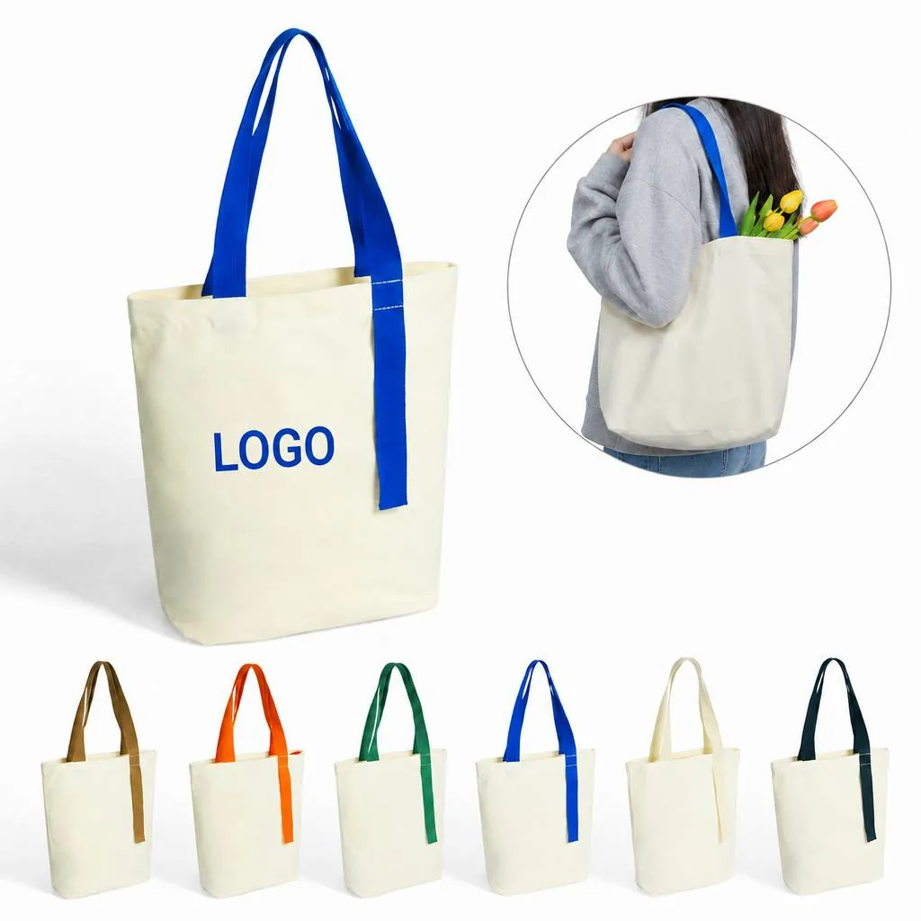 Custom Cotton Canvas Tote Bag for Shopping and Promotional