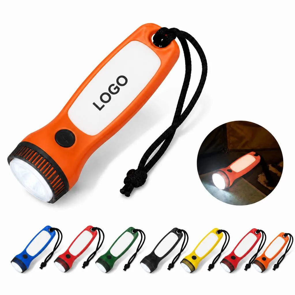 Magnetic LED Keychain Flashlight with Hands-Free Metal