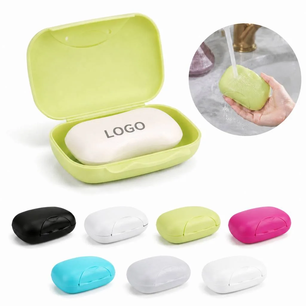 Leakproof Plastic Soap Box with Drainage Lid for Shower