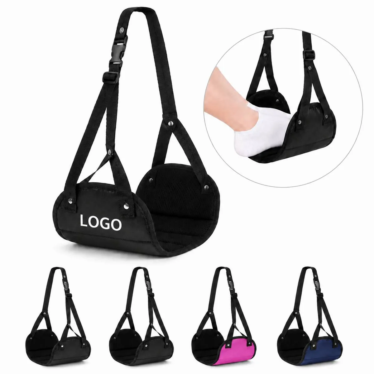 Lightweight Travel Hammock with Quick-Setup Straps, 250 lb