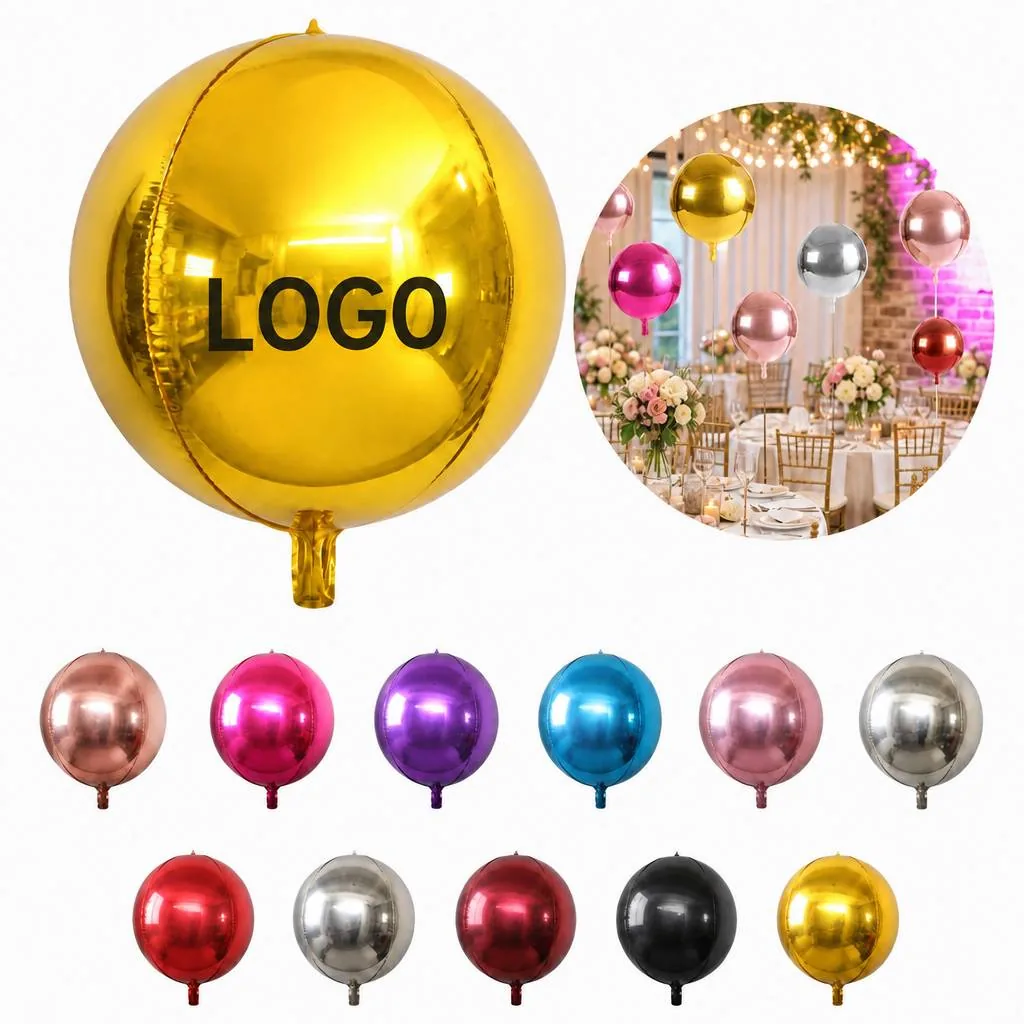 22 Inch Gold Self-Sealing Foil Balloon for Party Decor