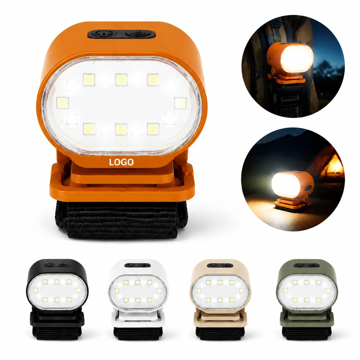 Rechargeable Clip-On Cap Light with 3 Brightness Modes for Everyday Use
