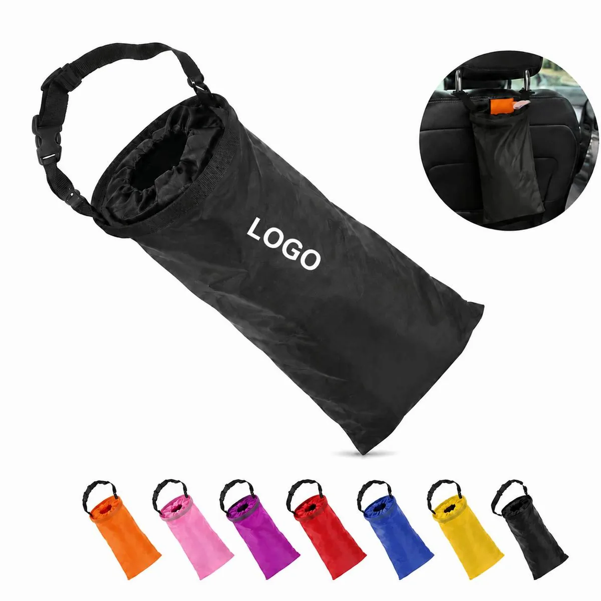 Waterproof Car Hanging Trash Bag for Back Seat, Leak-Proof