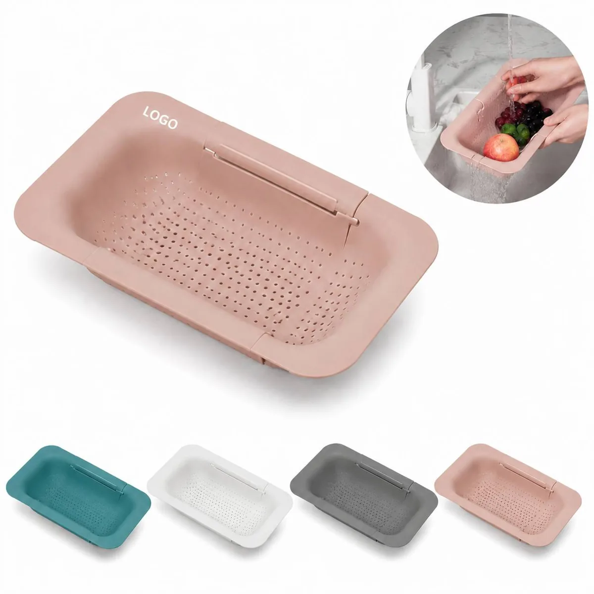 Expandable Sink Drain Basket for Fruits and Vegetables,