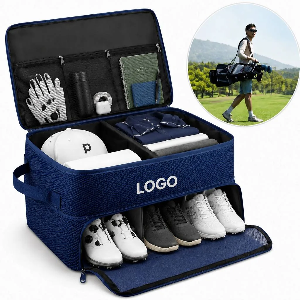 Large Capacity Golf Trunk Organizer with Sturdy Dividers