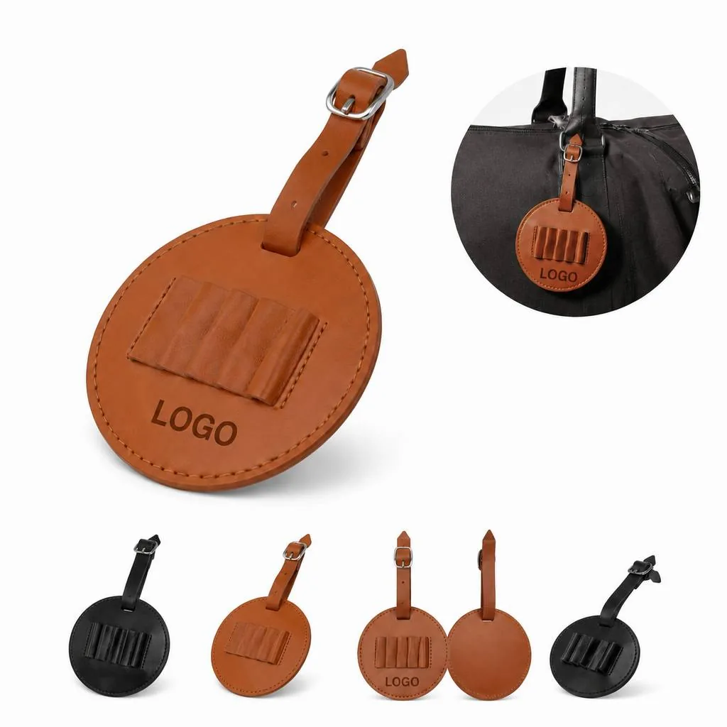 PU Leather Golf Tee Holder with Belt Clip