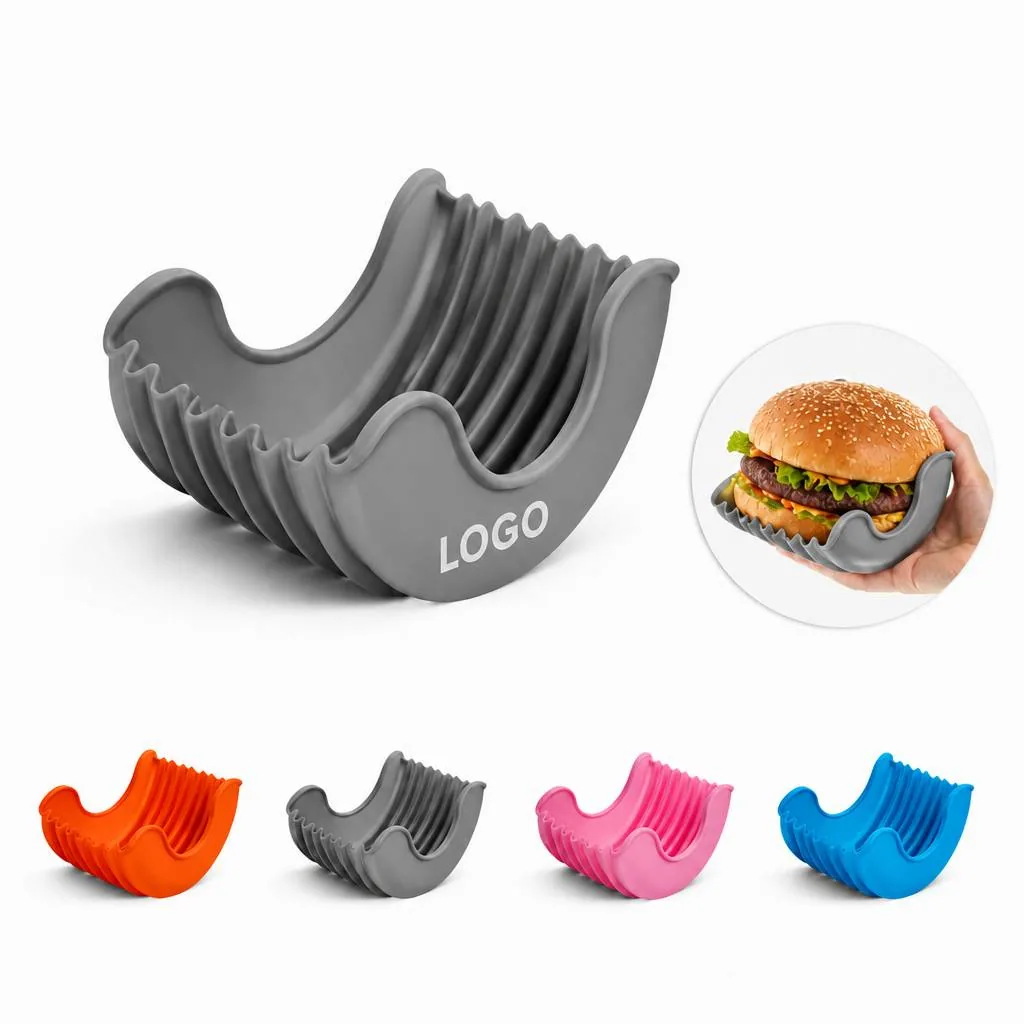Retractable Silicone Burger Fixing Tray, Heat-Resistant