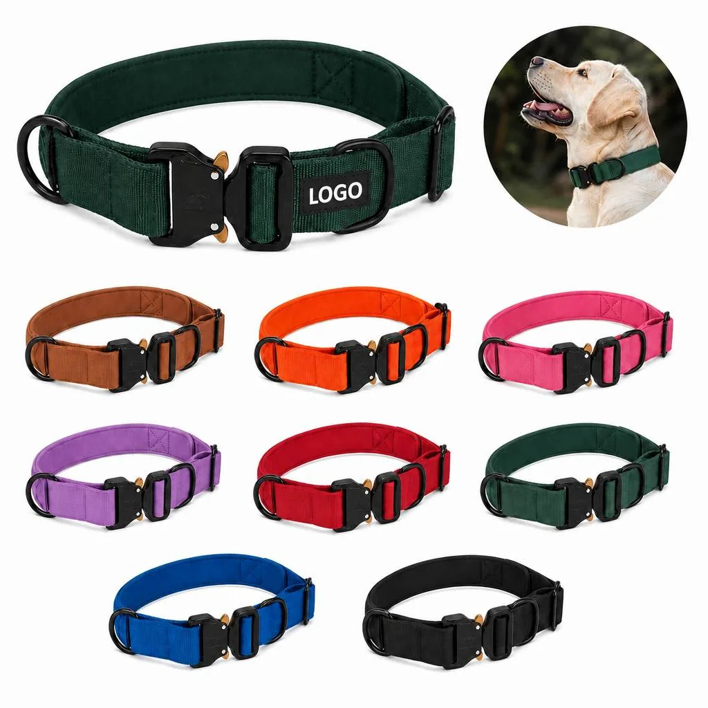 Heavy-Duty Nylon Dog Collar with Control Handle