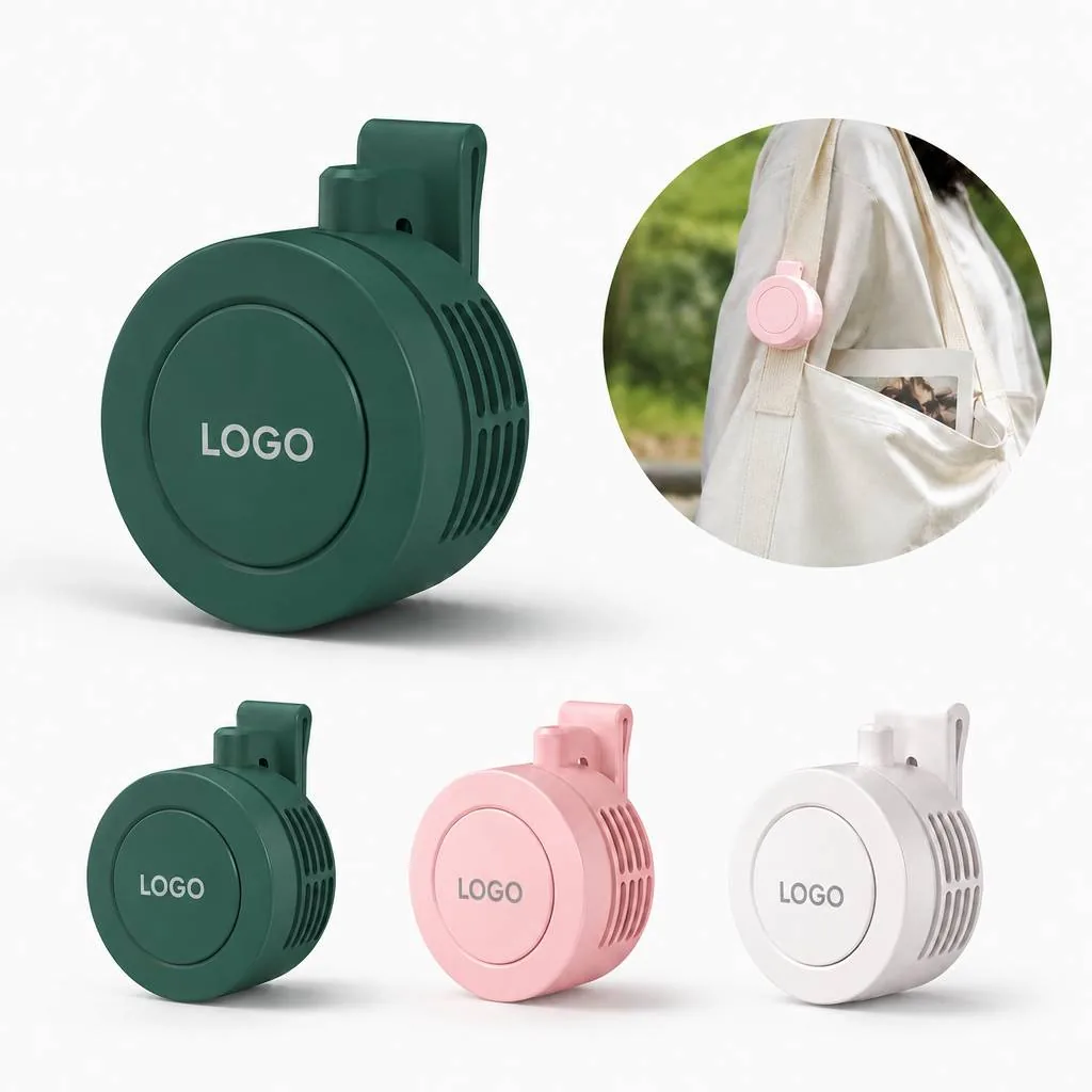 Portable Silent Mini Bladeless Clip Fan with Adjustable