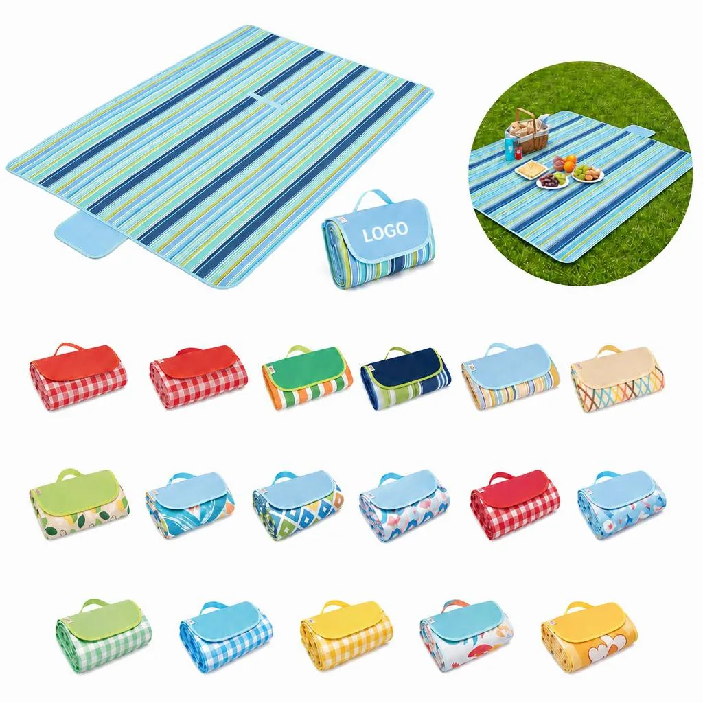 Waterproof Picnic Beach Blanket with Carry Strap