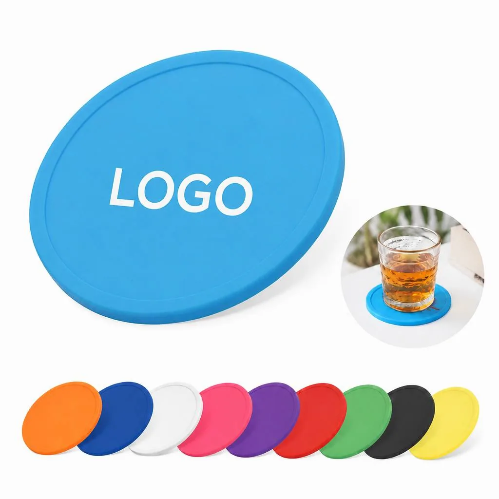 Customizable Non-Slip Silicone Coaster for Heat & Water