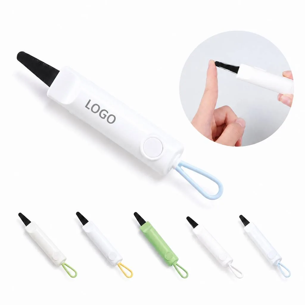 Magnetic Serrated Box Cutter with Lanyard, Retractable Blade