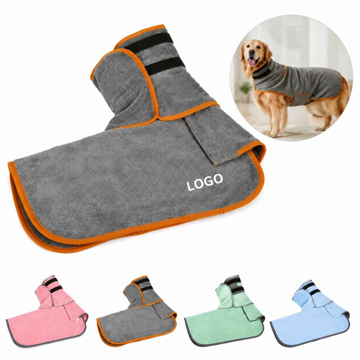 Ultra-Absorbent Pet Towel for Dogs Cats, Reusable Soft