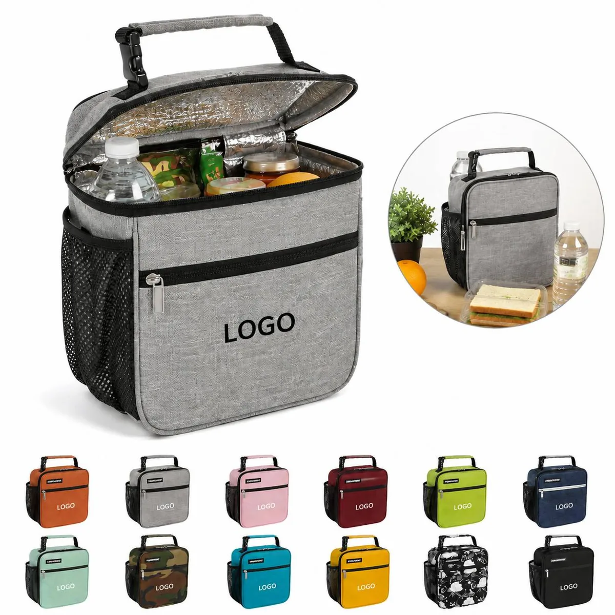 Insulated Picnic Lunch Bag with Thermal Lining for Everyday Use