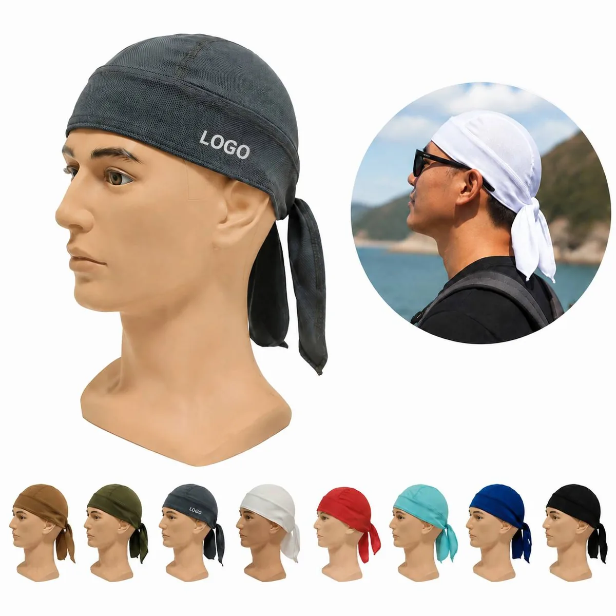 Moisture-Wicking Pirate Skullcap for Outdoor Sports