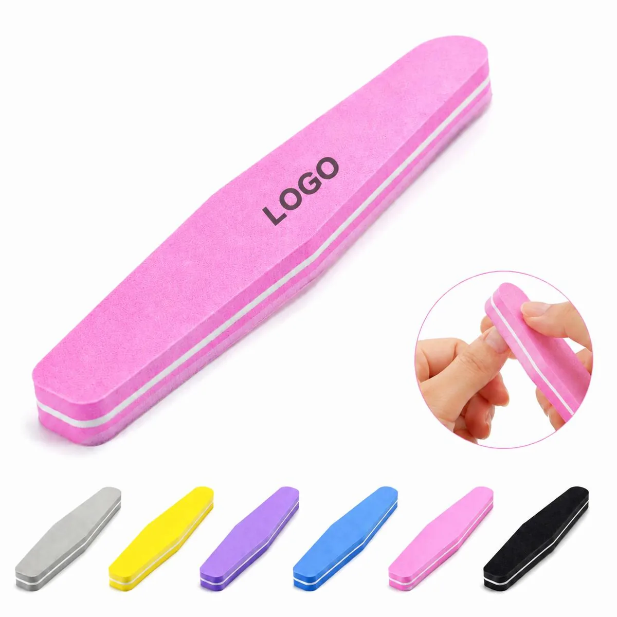 Washable Sponge Nail Buffer Block for Smoothing and Shaping