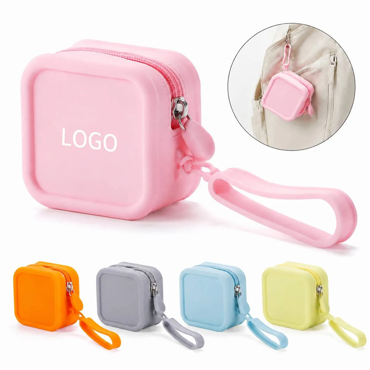 Thickened Waterproof Silicone Coin Purse with Handle