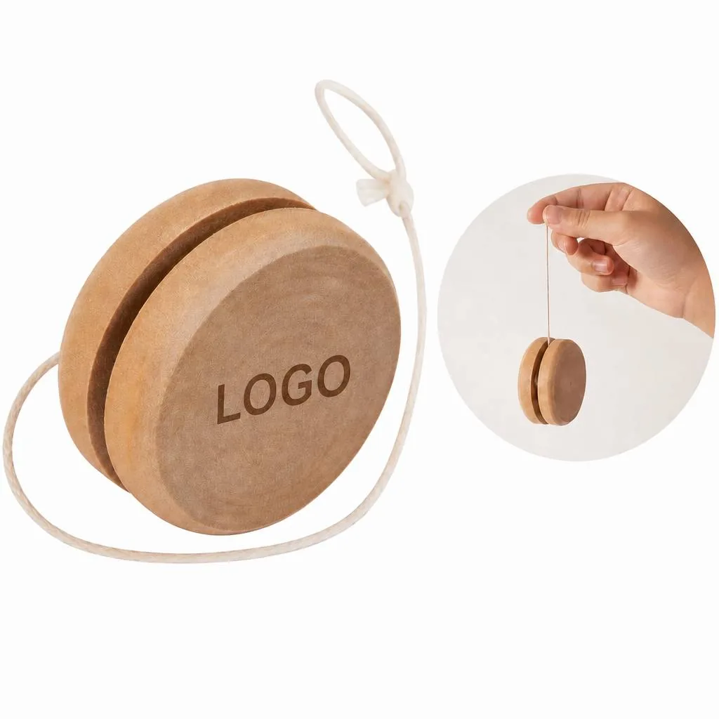 Natural Wooden Yo-Yo, 1.97-Inch Classic Skill Toy for Everyday Use