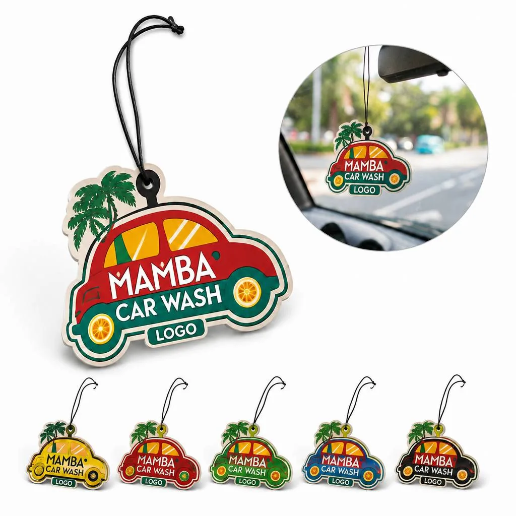 Customizable Car Air Freshener Tag, Reusable & Refillable