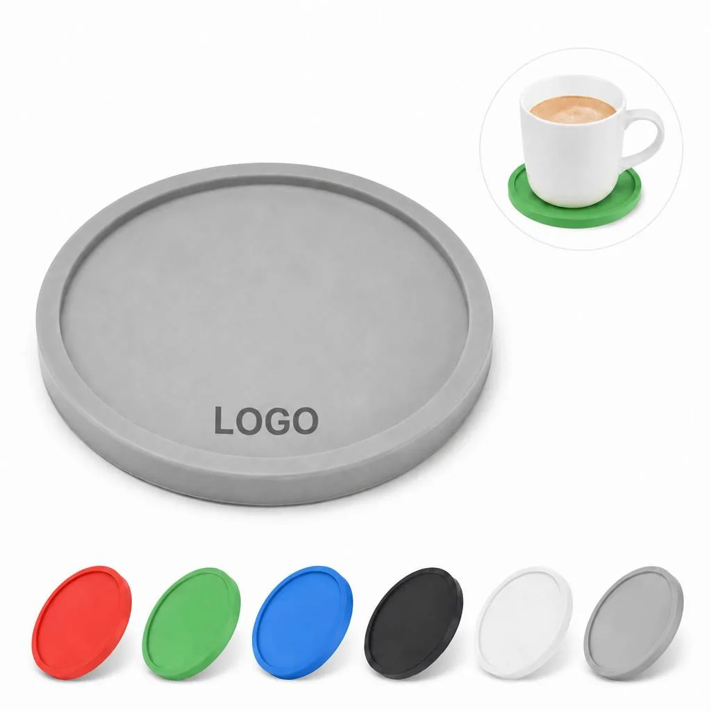 Premium PVC Coaster Absorbent Non-Slip Round Drink Protector