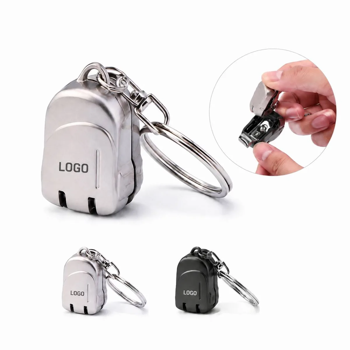 Mini Folding Nail Clipper with Stainless Steel Blade and More