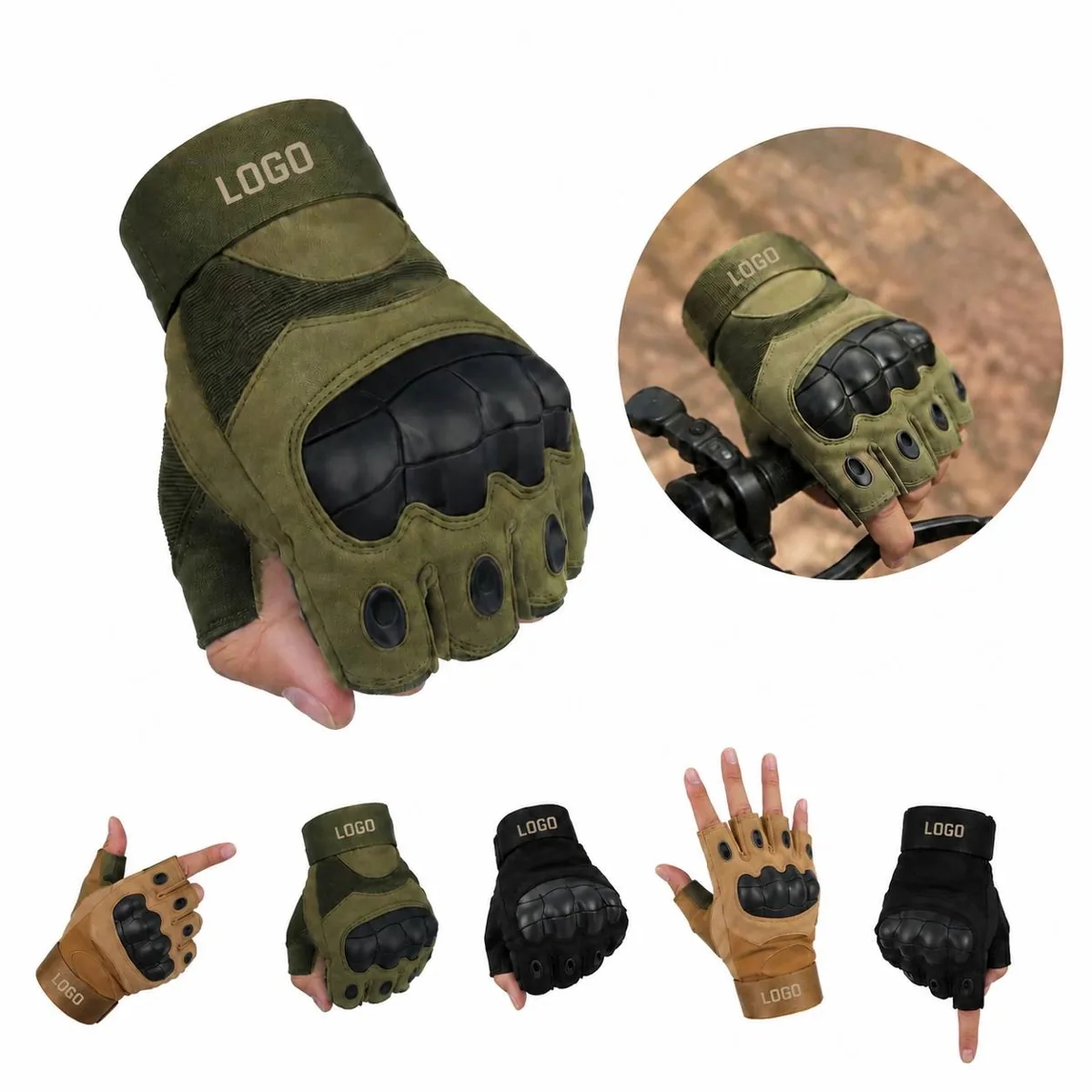 Men's Touchscreen Tactical Gloves with Impact-Resistant
