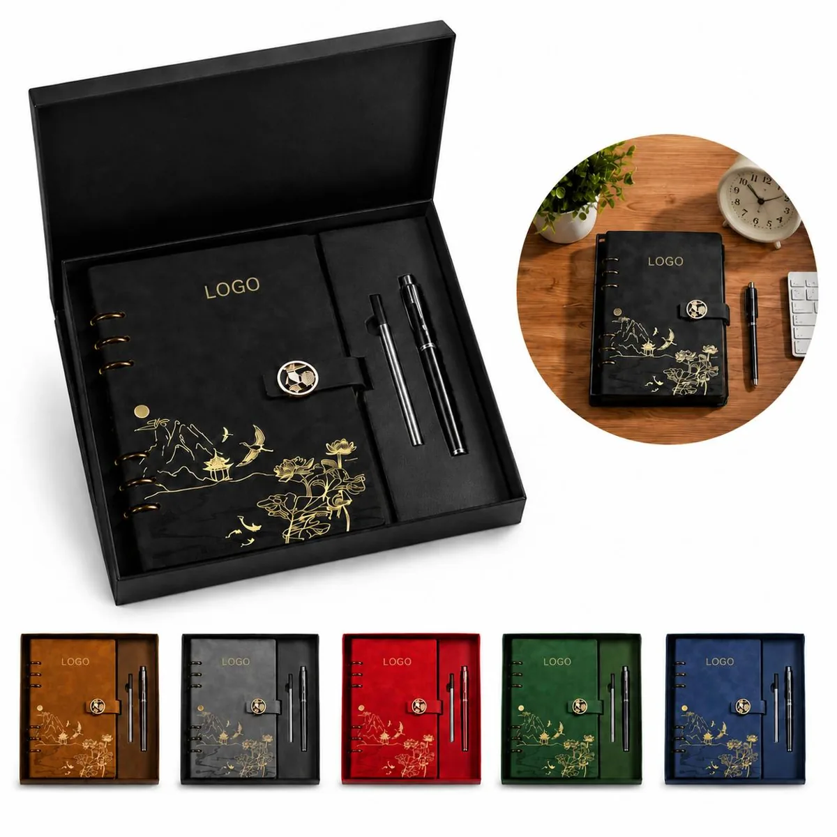 Eco Journal & Recycled Pen Gift Set for Writing