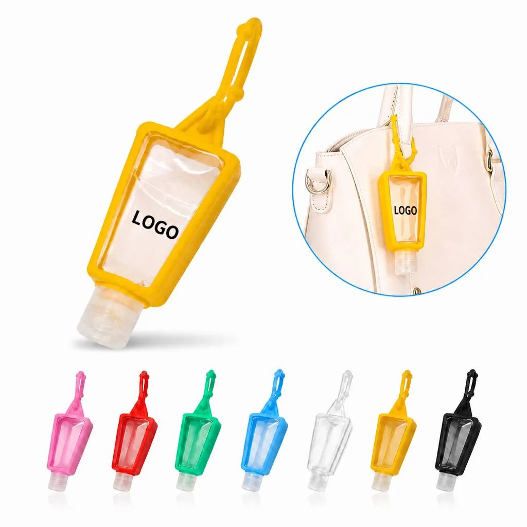 Empty Clear Travel Sanitizer Bottles, Leak-Resistant