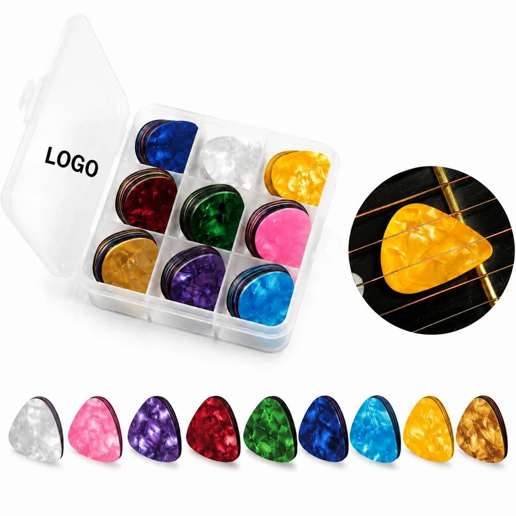 Teardrop Celluloid Guitar Pick 0.04in Medium Gauge