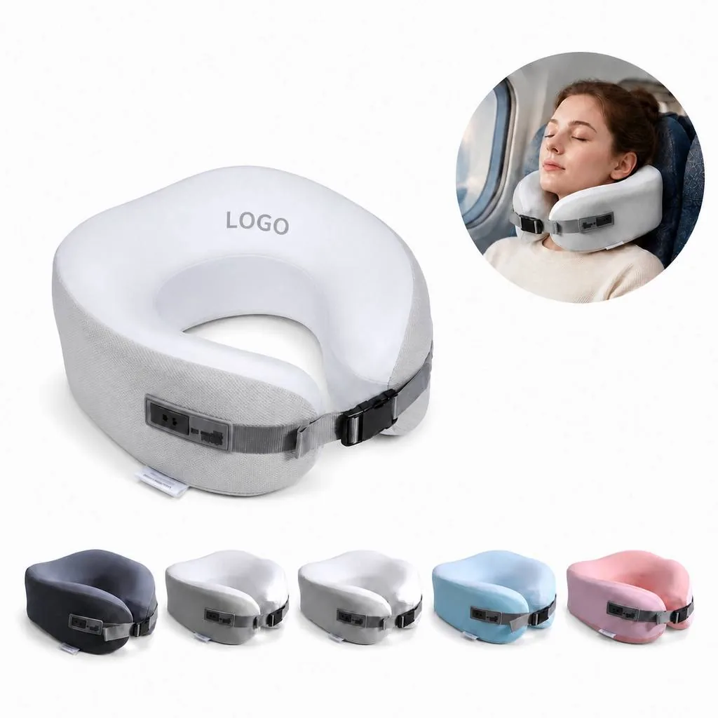 Memory Foam Travel Pillow with EVA Storage Box