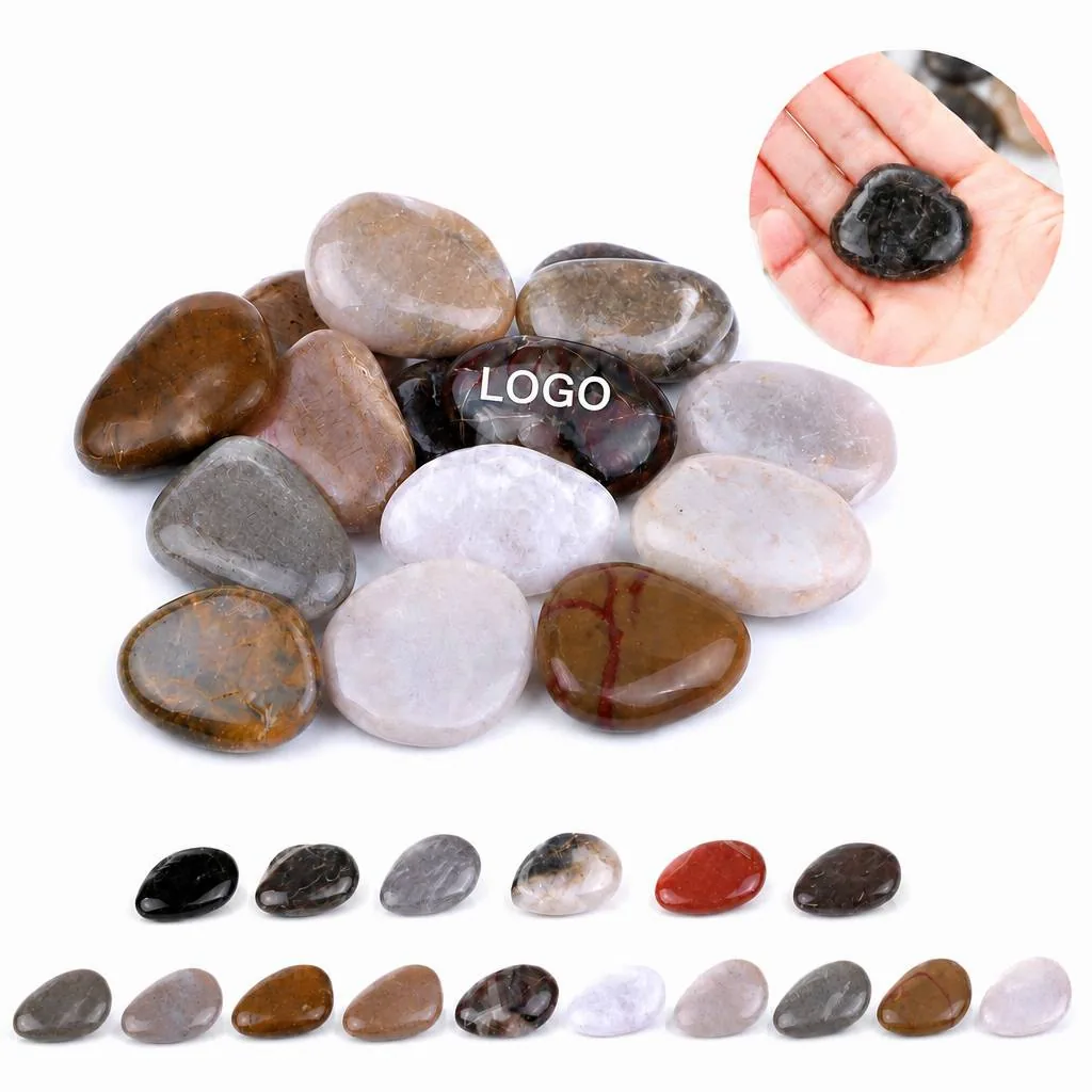 Engraved River Pebbles Inspirational Stone with Uplifting